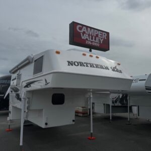 Northern Lite camper at Camper Valley dealership.